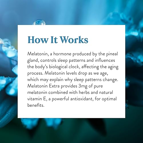 Miniatura 6 de Nature's Sunshine Melatonina Extra 3 mg, 60 cápsulas  Cápsulas de melatonina para fomentar el sueño reparador y ayudar a combatir el jet lag al