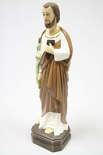 Miniatura 3 de Estatua católica religiosa de San José del Trabajador de 16 pulgadas, colección Vittoria, hecha en Italia