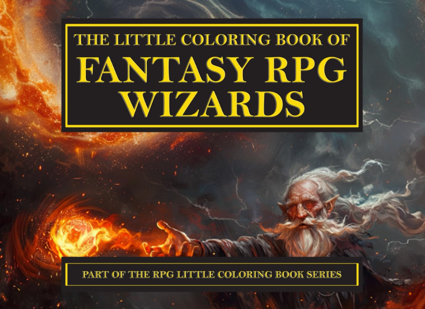 The Little Coloring Book of Fantasy RPG Wizards (The RPG Little Coloring Book Series)