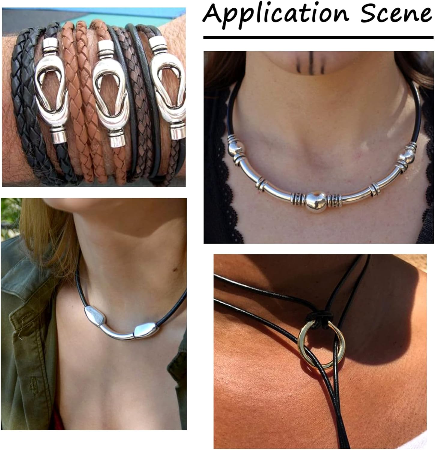 Beadthoven 109 Yards 4mm Cowhide Genuine Round Leather Cords Rope Bulk Brown Genuine Leather Jewelry Cord Rawhide Rope for Jewelry Making Braiding Kumihimo Bracelet Necklace Shoelaces DIY Craft