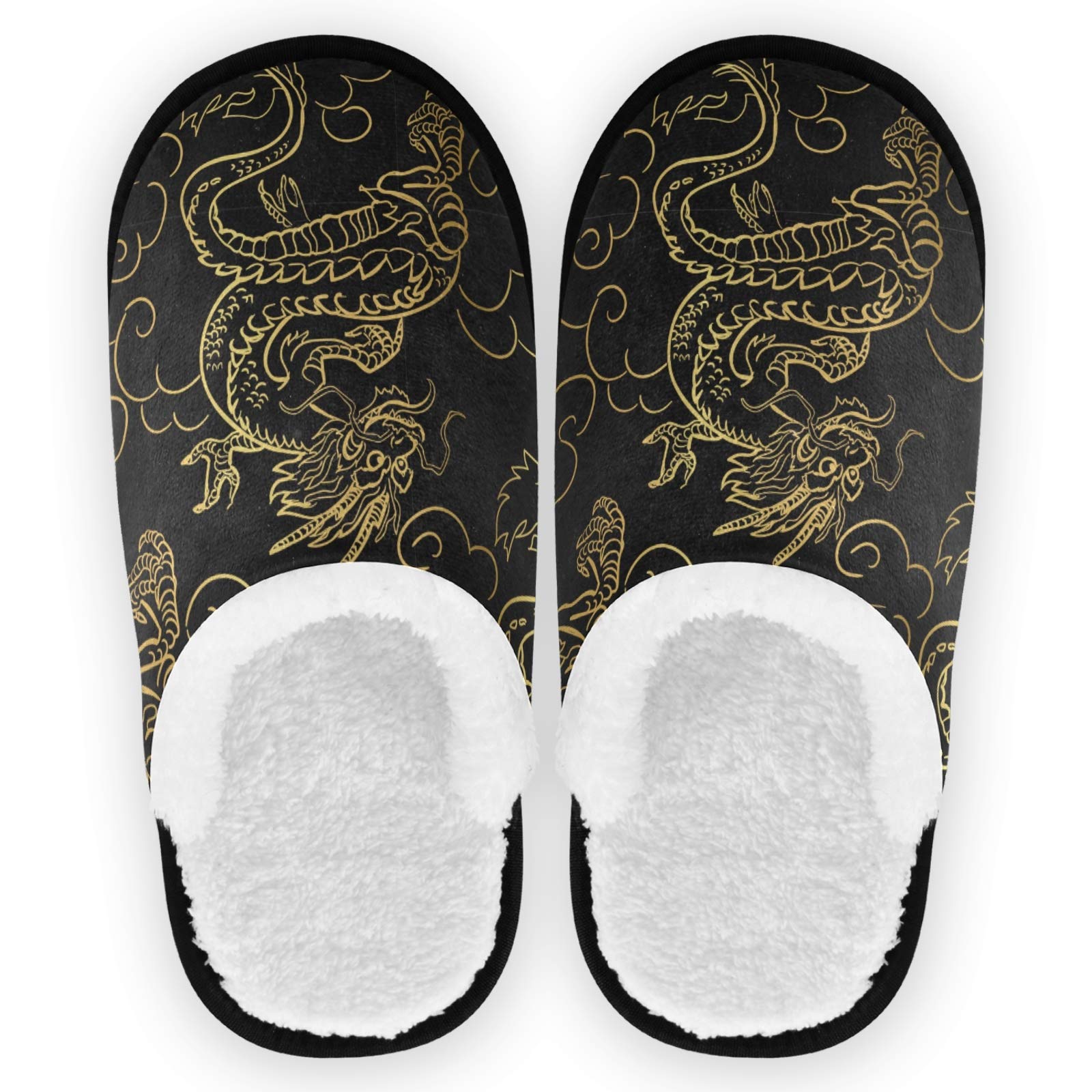 Slippers for Women Mens Stylish Foral Winter Warm Memory Foam Cotton Home Slippers Soft Plush Fleece Slip on House Slippers for Girls Indoor Outdoor Shoes