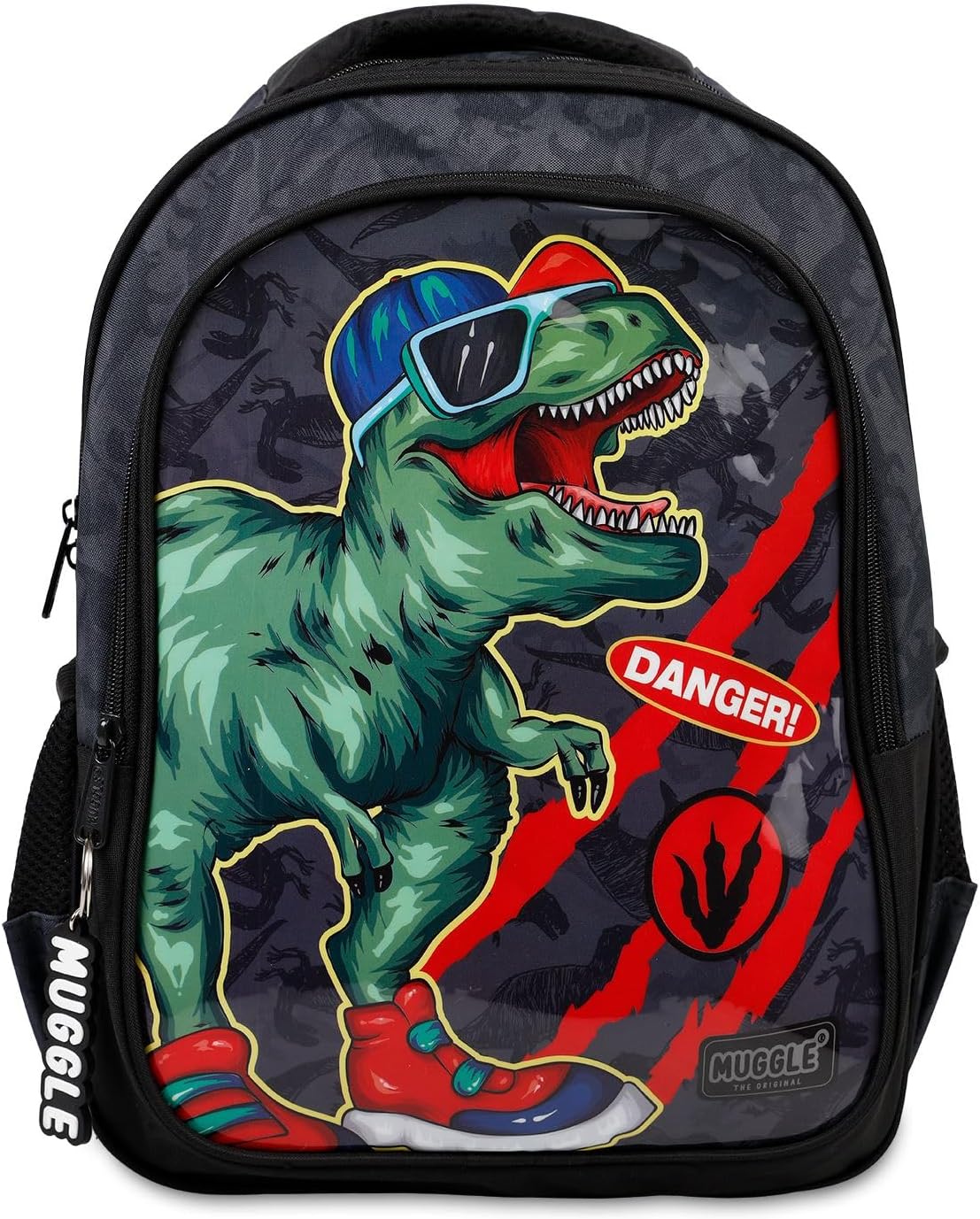 Muggle Okul Çantası Danger Dino Siyah Mu-9222