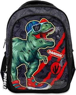 Muggle Okul Çantası Danger Dino Siyah Mu-9222