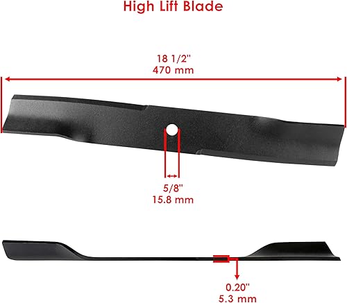 Miniatura 2 de Caltric Cubierta de 6 cuchillas 54" compatible con Hustler Raptor SD SDX Fastrak X SD SDX 601124 797696