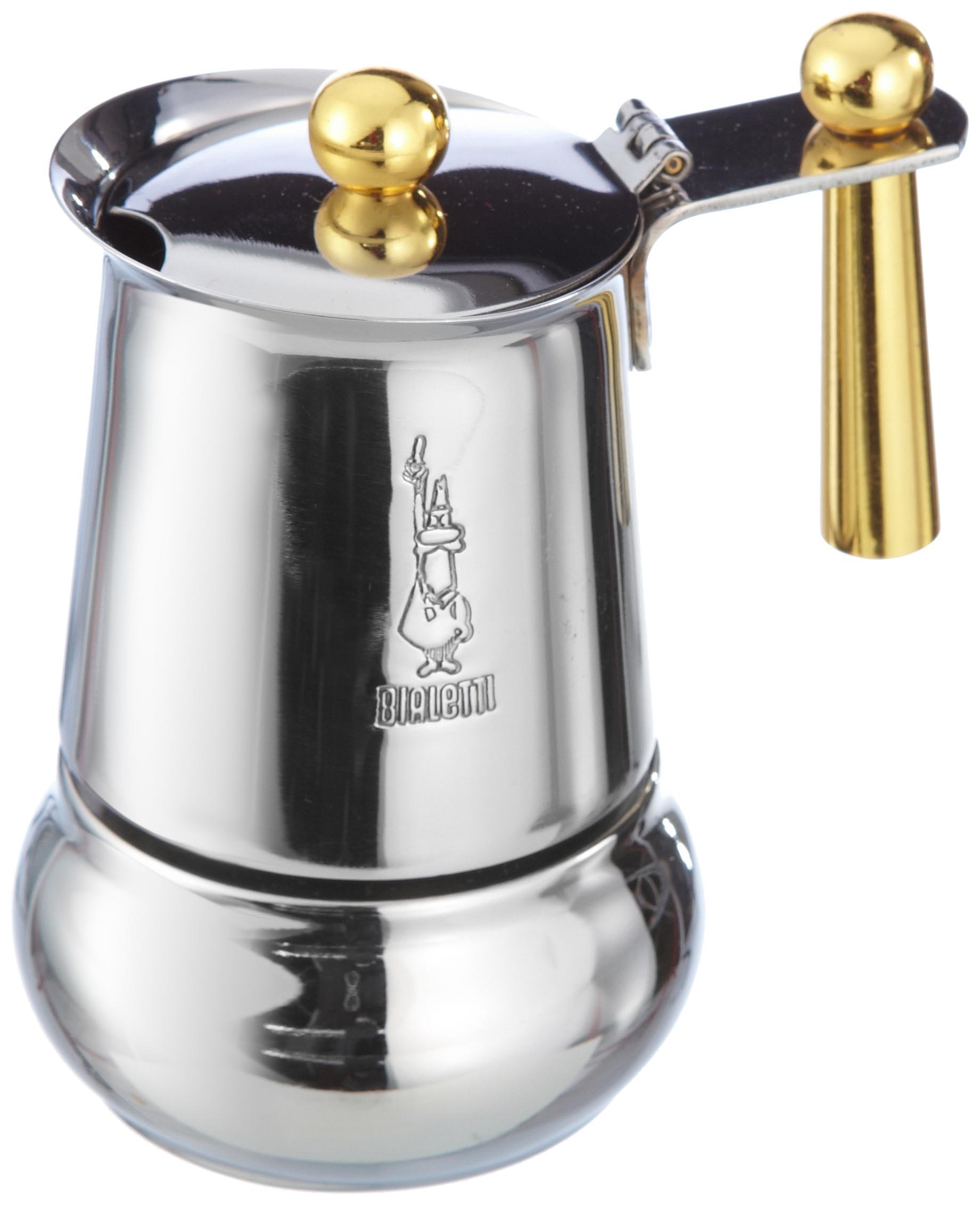 Bialetti Kitty Oro – Cafetera de Espresso para 1 Taza, Acero Inoxidable :  Amazon.es: Hogar y cocina