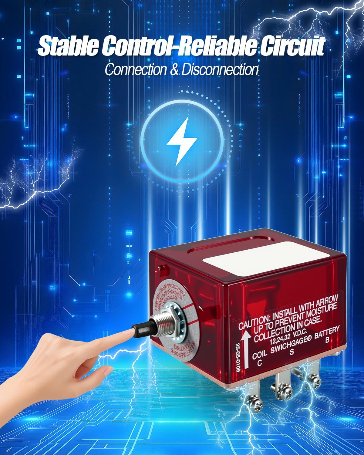 Push Button Magnetic Switch Replace 25700071 117 Compatible with Murphy Switchgage Panels Bandit Chipper Auxiliary Generators Electric Ignition System Engine Shutdown Monitor for Marine Diesel Engines