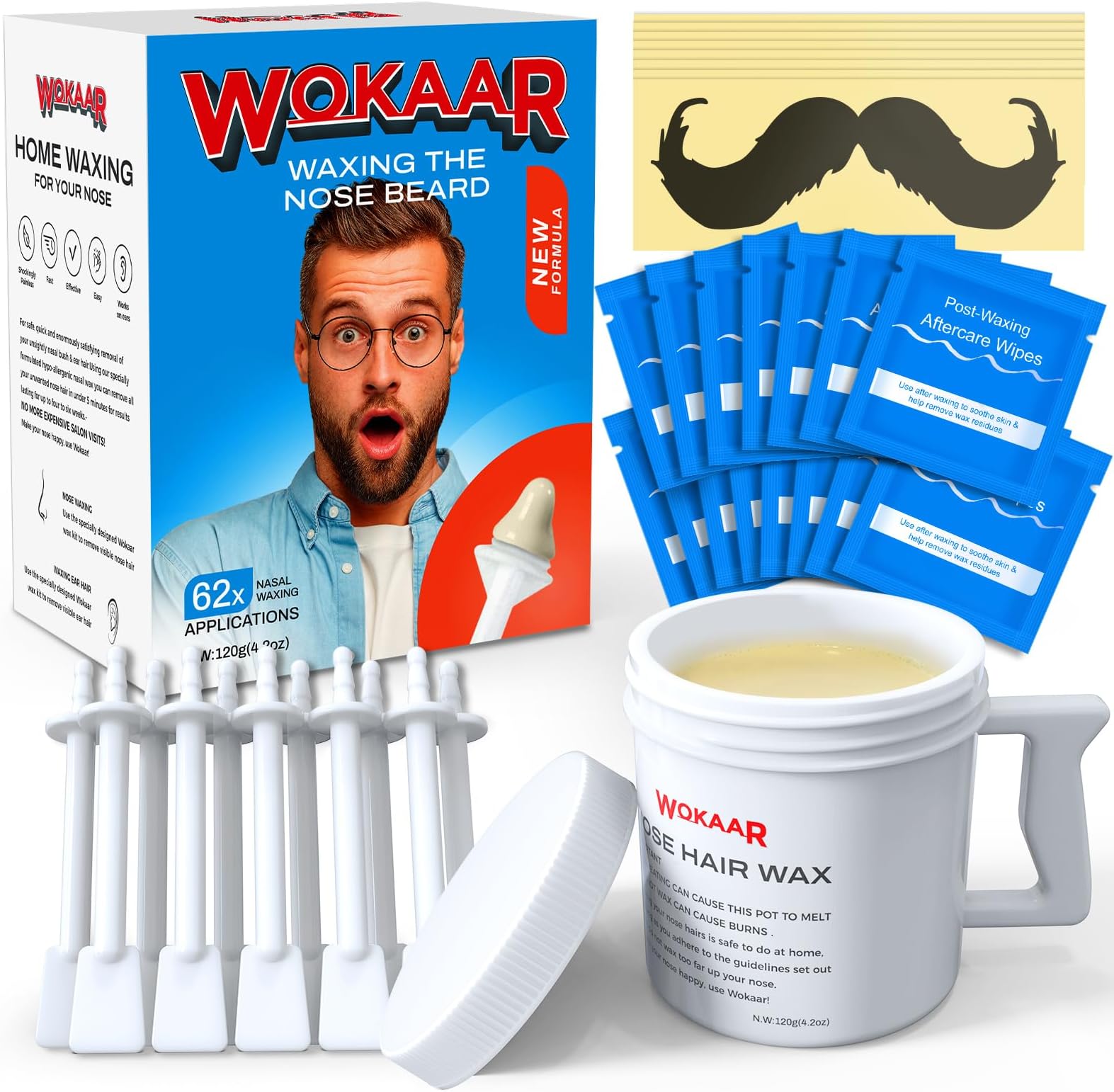 Nad's Nose Wax Kit for Men & Women Waxing Kit for Quick