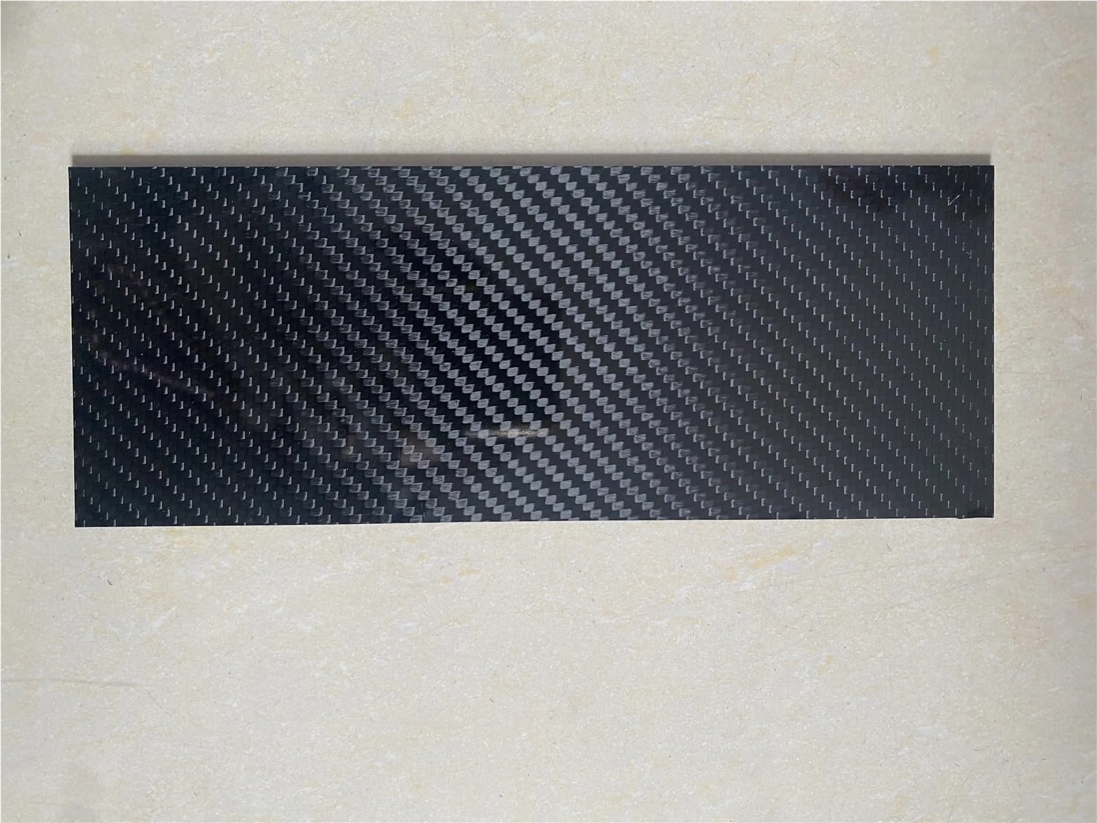 Arkusze z włókna węglowego, Arkusz z włókna węglowego 3K 300x50mm czarny 0,5-5,0mm do modelarstwa i projektów DIY(2.0mm Twill Matte)
