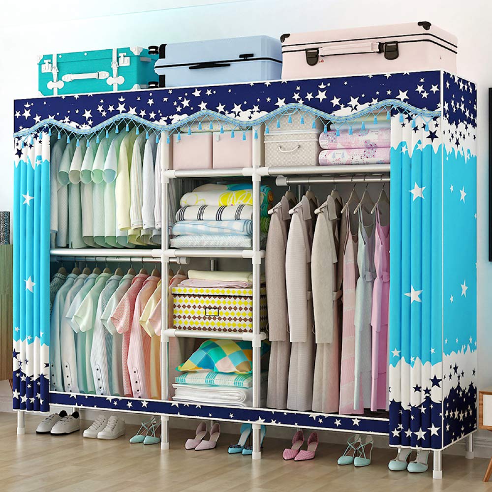 Rangement Vêtements Portables pour éliminer le désordre armoire souple 165x45x165