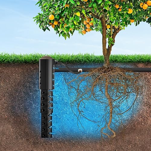 Miniatura 4 de Gotero subterráneo profundo, riego de raíces de árboles y plantas, riego por goteo y estaca de fertilizante (12 pulgada NPT hembra compatible con