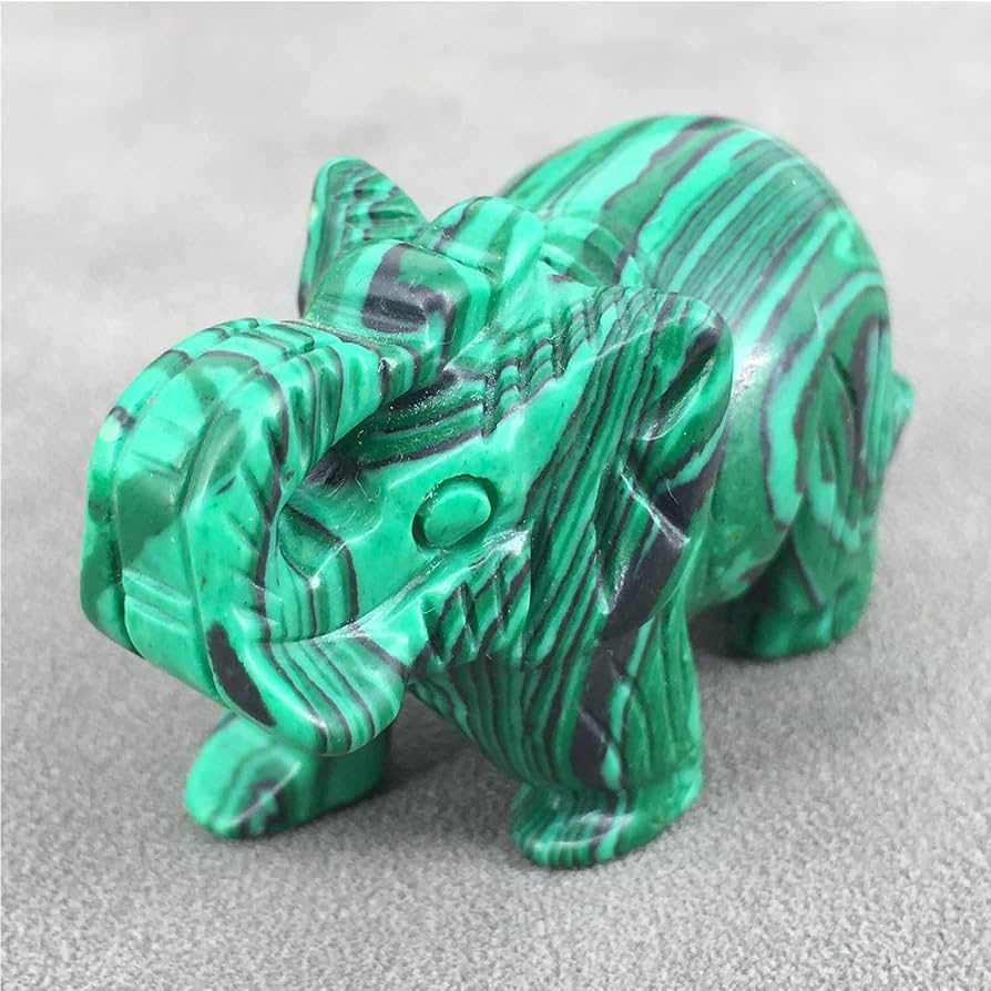 Amazon.co.jp: NaturalCrystal 彫刻合成マラカイト宝石