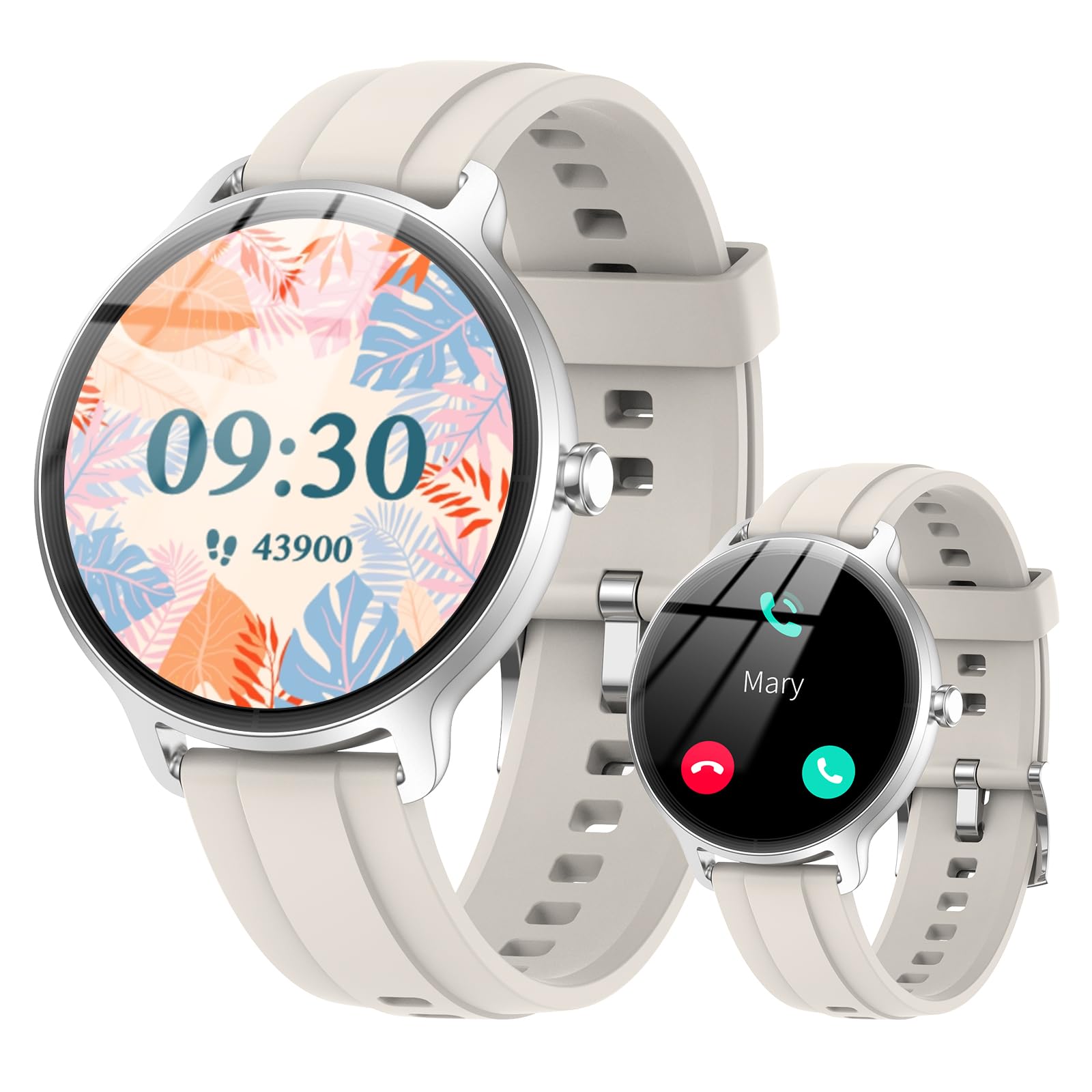Smart Watch for Men Women(Answer/Make Calls), Smartwatch Built-in AI Voice, 1.27" HD Fitness Tracker with Heart Rate/Sleep/Step/SpO2 Monitor, 100+ Sports Modes, IP68 Waterproof Watch for Android iOS
