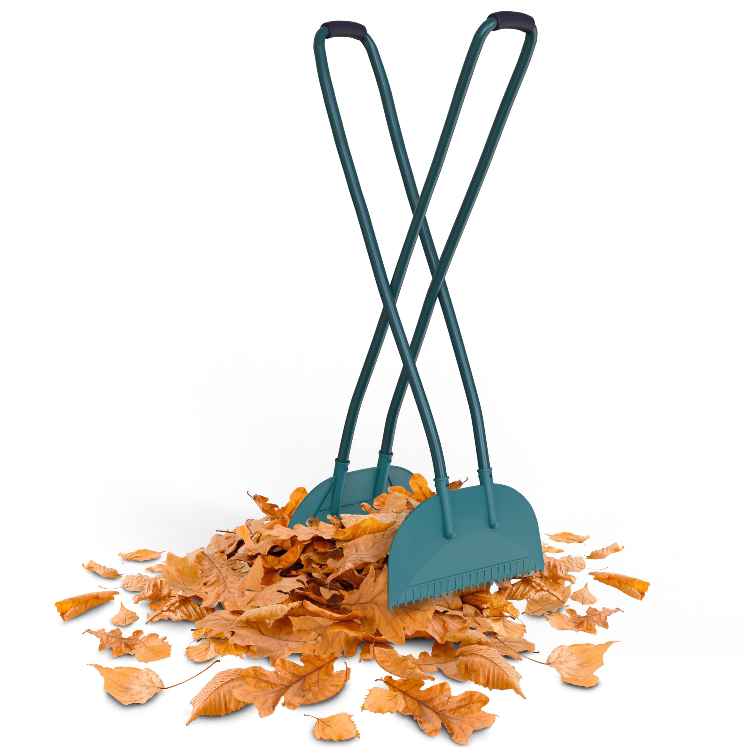 Leaf Grabber , Long Handled Heavy Duty Leaf Picker , Easy Pick Up Garden Tool for Gathering Leaves Grass Cuttings , Keep Garden Tidy with Metal Handle and Plastic Paddle ,Efficient Leaf Collector