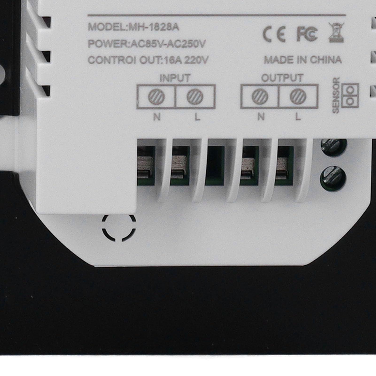 Elektryczny Licznik Ogrzewania Podłogowego Termostat Szeroka kompatybilność 16A AC85V-250V Montowany na ścianie Inteligentny Termostat Wysoka dokładność dla Domowego Hotelu (PC