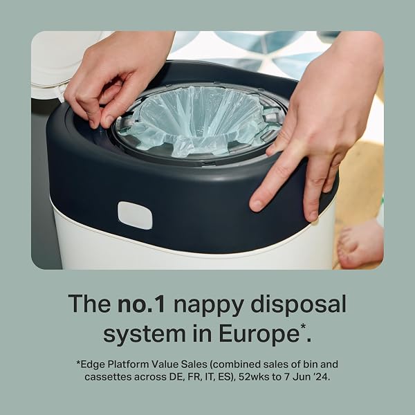 Tommee Tippee Twist and Click Advanced Nappy Bin Original Refill Cassettes, Exclusive Pack of 8, 10.5 metres each, for Easy refill and Great value, 8 X 10.5m (pack may vary). - 3