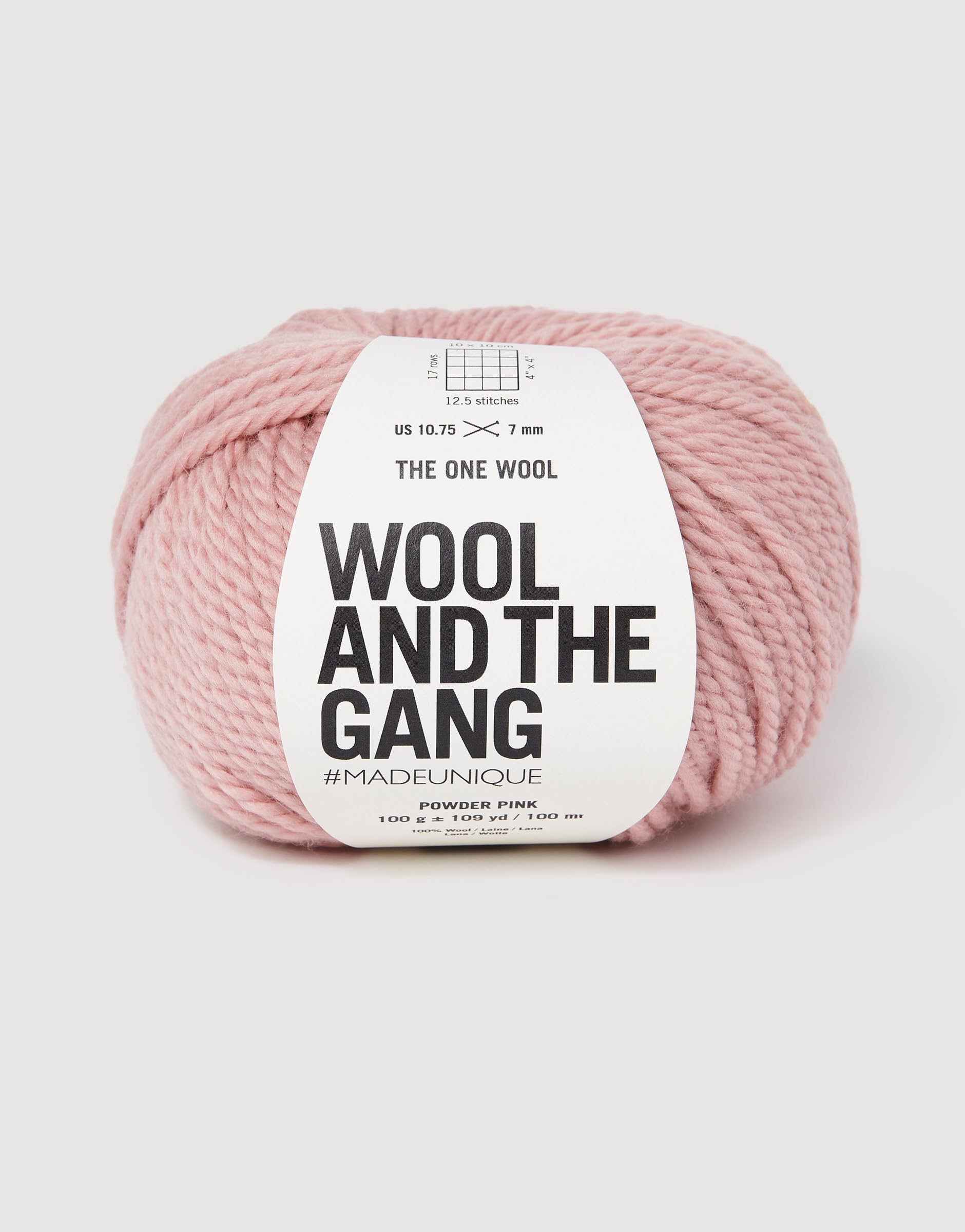 Wool and the Gang The One Wool, Powder Pink, 100g, Chunky
