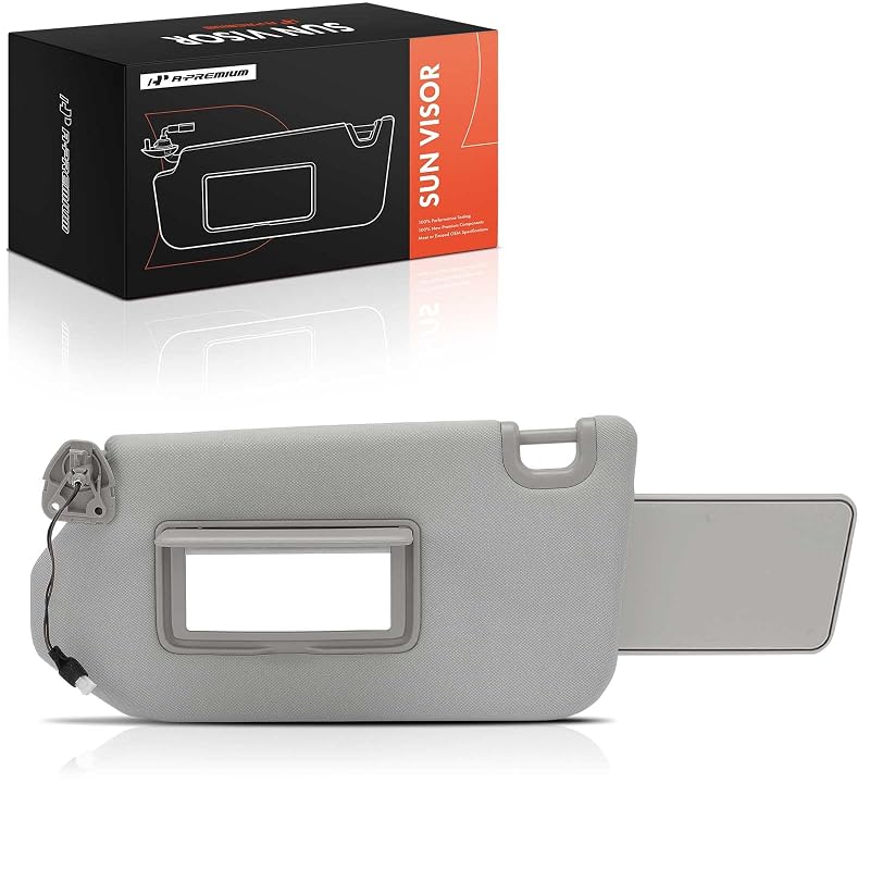 A-Premium Para-Sol Esquerdo do Motorista com Espelho e Iluminação para Nissan Pathfinder e Infiniti JX35/QX60