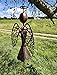 Handcrafted Rustic Angel Wind Chime – Recycled Metal Hanging Decor for Garden or Home