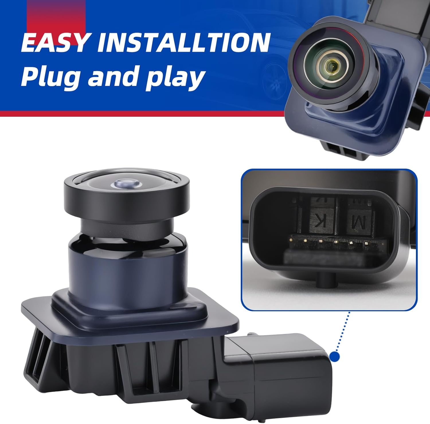 Rear View Backup Camera Compatible with Ford Escape 2014 2015 2016 Parking Assist Camera Replace# GJ5T19G490AD GJ5T-19G490-AB EJ5Z-19G490-A