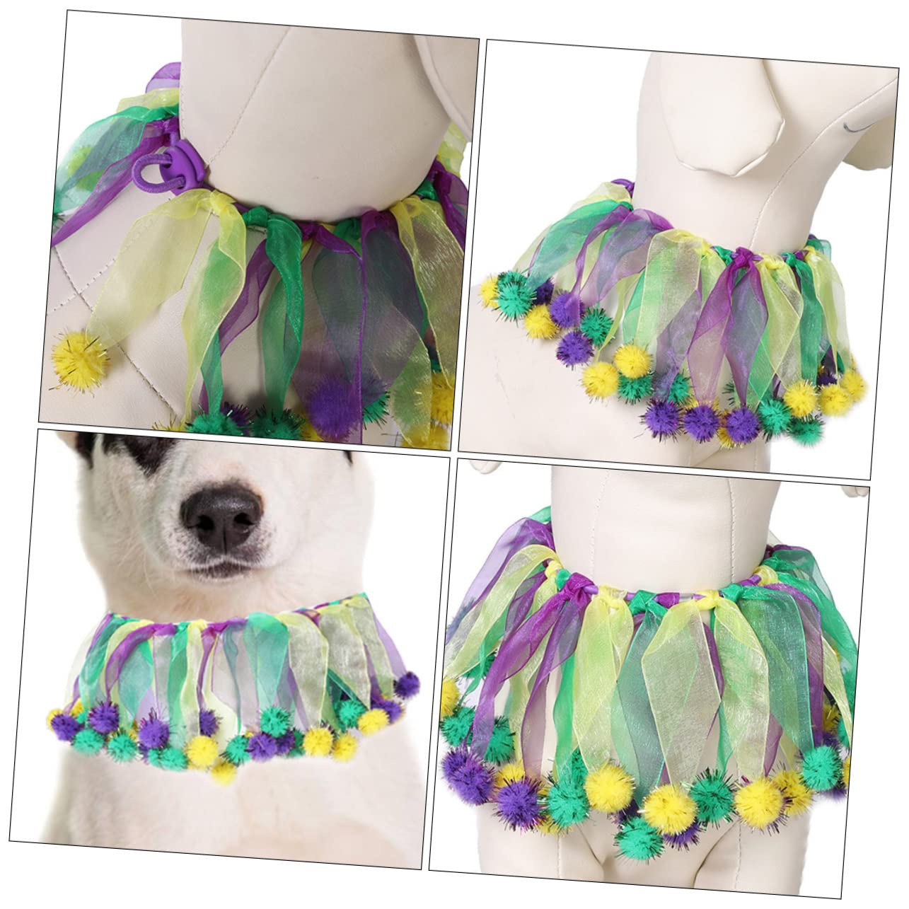 HANABASS Carnival Style Cat Dog Collar Fashionable Collar for Kittens Decorative Pet Accessory