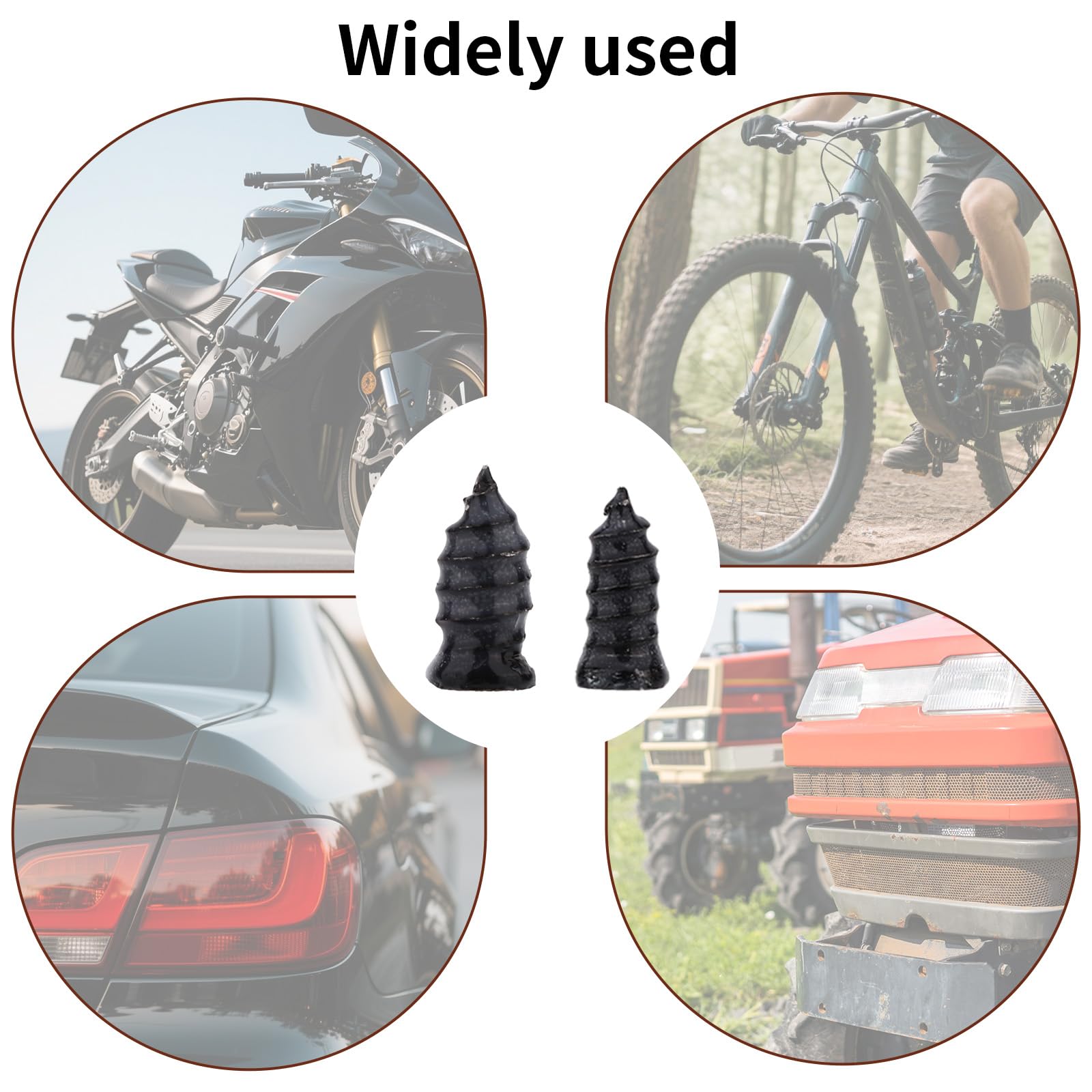 85szt Zestaw Gumowych Gwoździ do Naprawy Opon, 3 Rozmiary Śruby do Naprawy Opon z 3-Kolor Etui Ochronnym i 1 Śrubokrętem Praktyczne Akcesoria dla Motocykli Samochodów Ciężarowych i Ciągników
