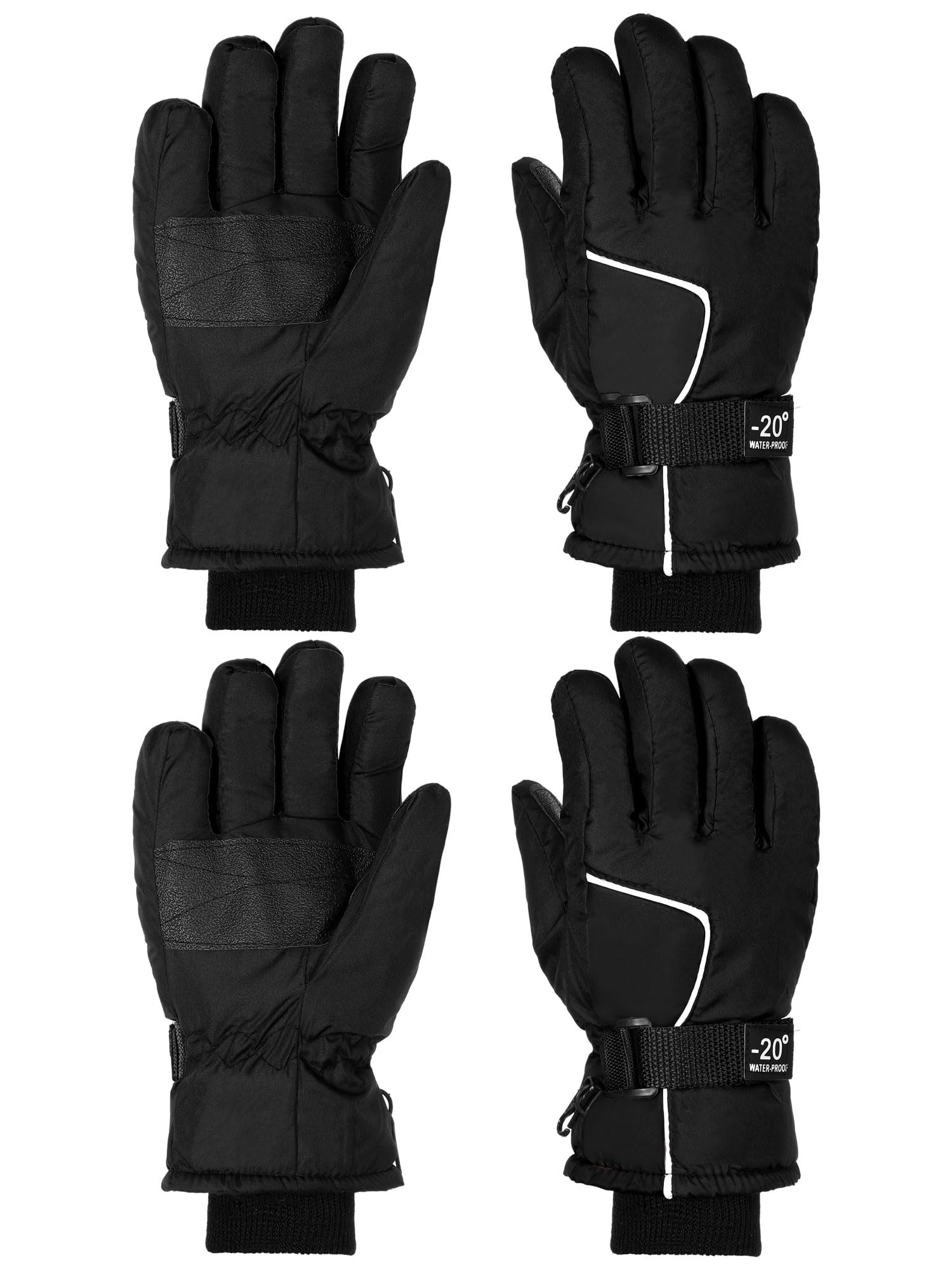SATINIOR 2 Pair Kids Winter Gloves
