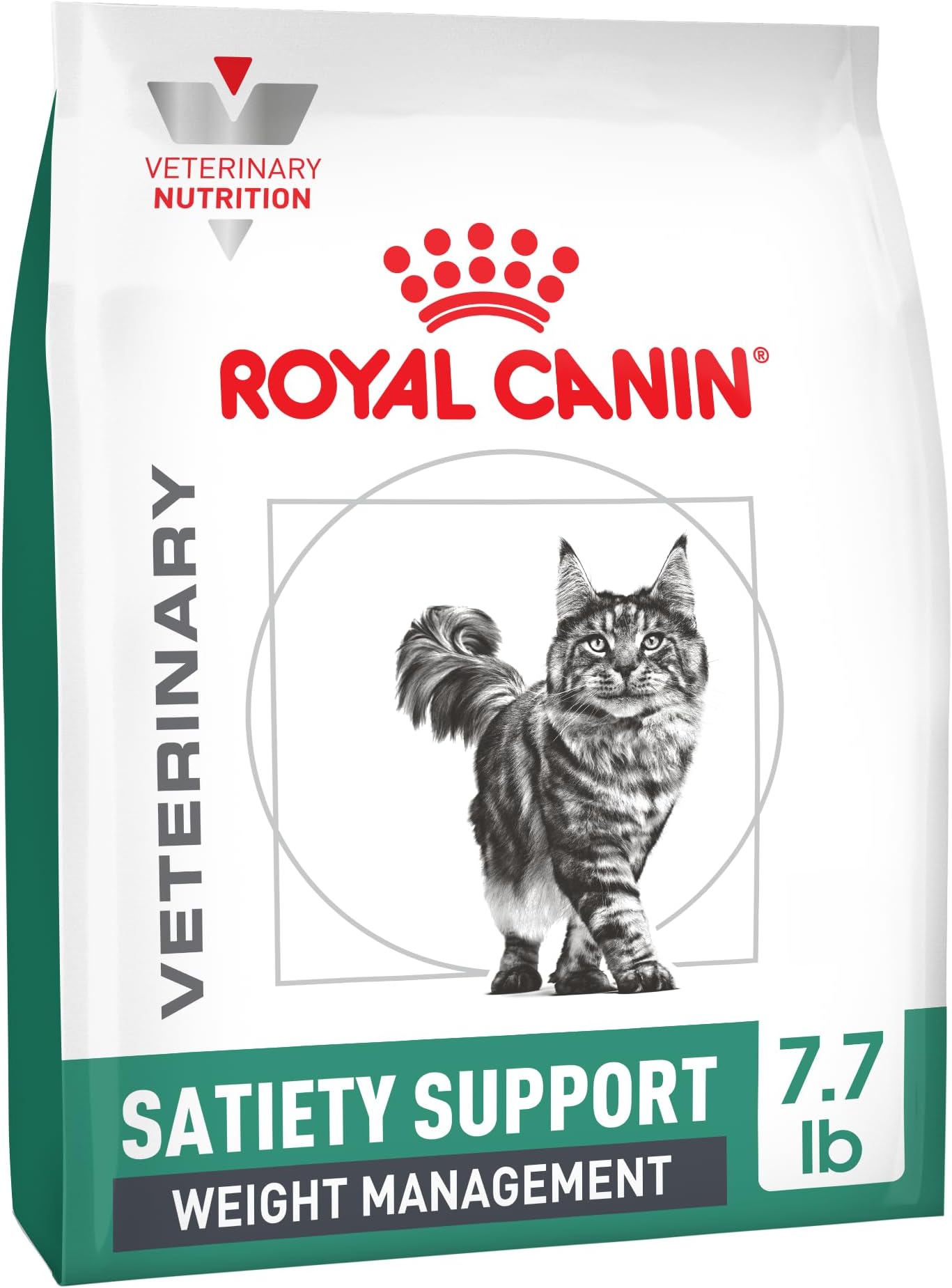 Veterinary Diet Feline Satiety Support Weight Management Adult Dry Cat Food, 7.7 lb Bag