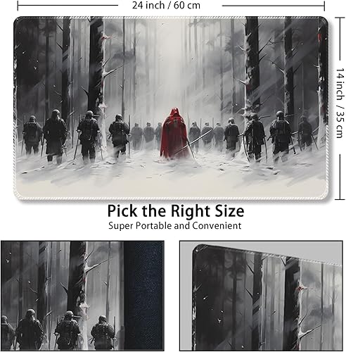 Miniatura 113 de MTG Playmat, Free Storage Bags, 24 x 14 Inches, TCG & Board Game Mat with Zones