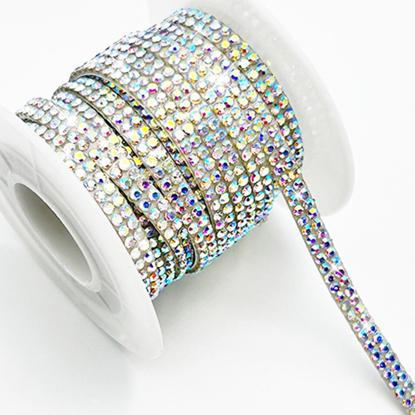 Nastro Strass Autoadesivo Viola - 5 Metri Con Cristalli Lucidi Per Fai-Da-Te - Foto 8