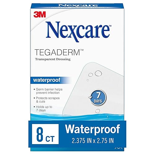 Nexcare Tegaderm Waterproof Transparent Dressing, Dirtproof, Germproof, Provides Protection To