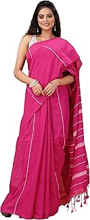 OISHANI SAREE GHOR Women's Traditional Bengal Handloom Khesh Kantha Cotton Soft Saree Price In India
