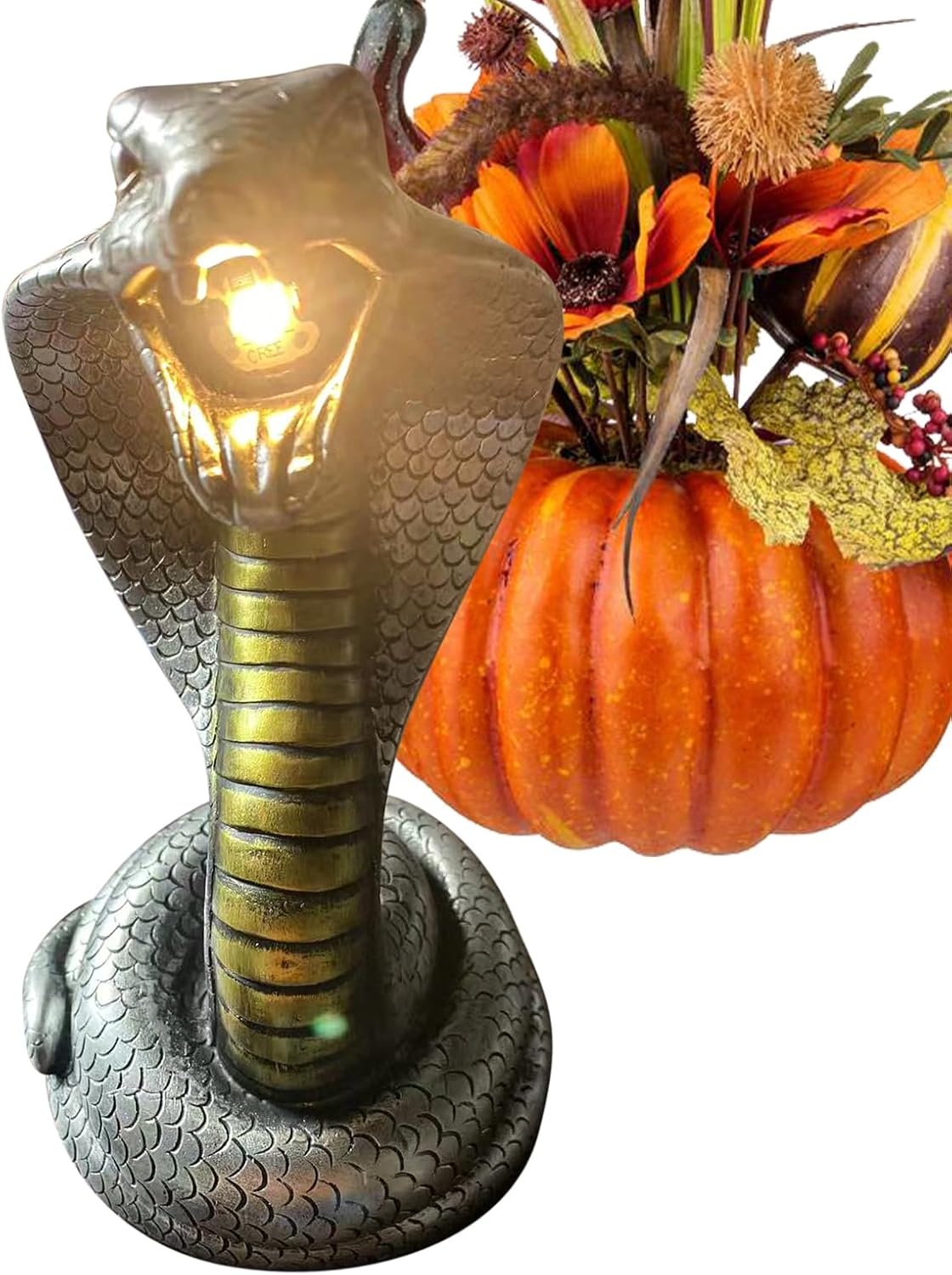 Gothic Snake Light, Table Night Light, Gothic Snake Figurine - Collectible Nightstand Lamp Bedside Room Home Bedroom Dorm Decor