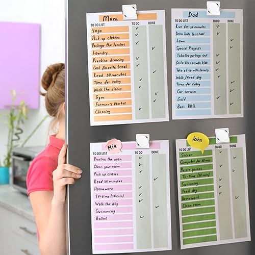 Miniatura 3 de Clips magnéticos de 1.5 pulgadas, paquete de 12 clips de metal magnéticos resistentes para colgar, clips magnéticos fuertes para pizarras blancas,