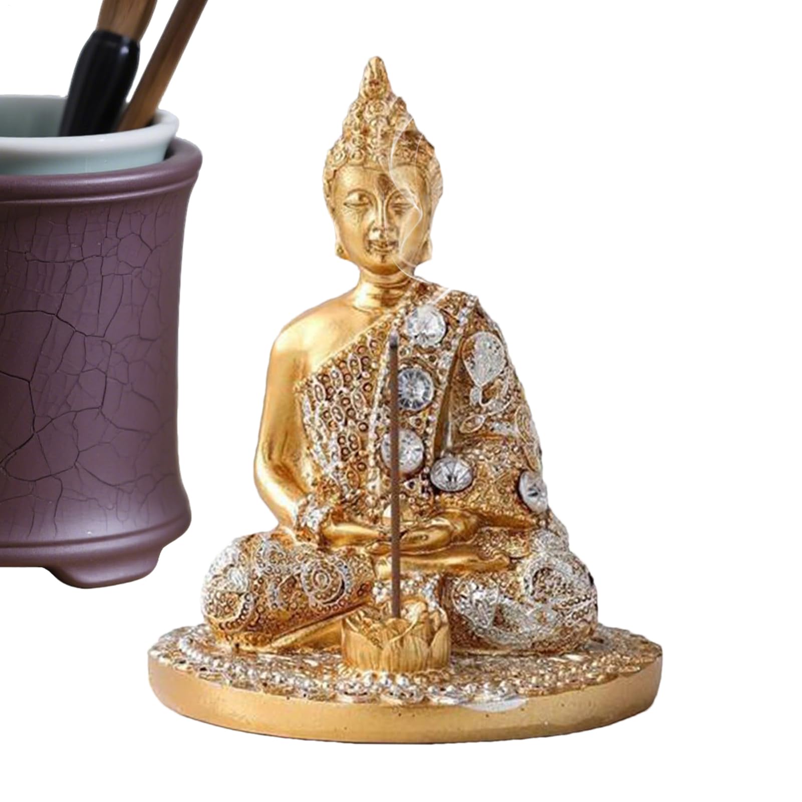 Bouddha en résine de décoration intérieure style zen unique