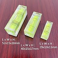 Vista 4 de 5Pcs Magnetic Small Bubble Level Set 29mm/40mm/52mm Multi-sizes Square Spirit Levels Measuring Tools