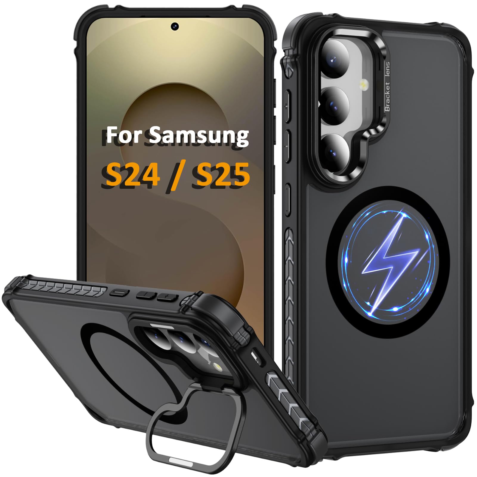 Coque de protection Samsung S24 antichoc premium bague noire - 8