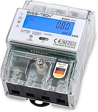 Three-phase meter, DIN rail, DS80-409 MID, digital electricity meter with LCD, IR interface and S0 output, power consumption meter, 3 phases, 80 A