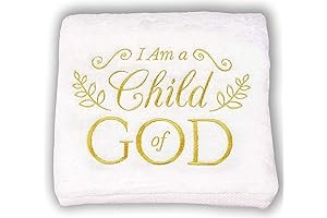I Am a Child of God Baptismal Towel - Soft and Large...