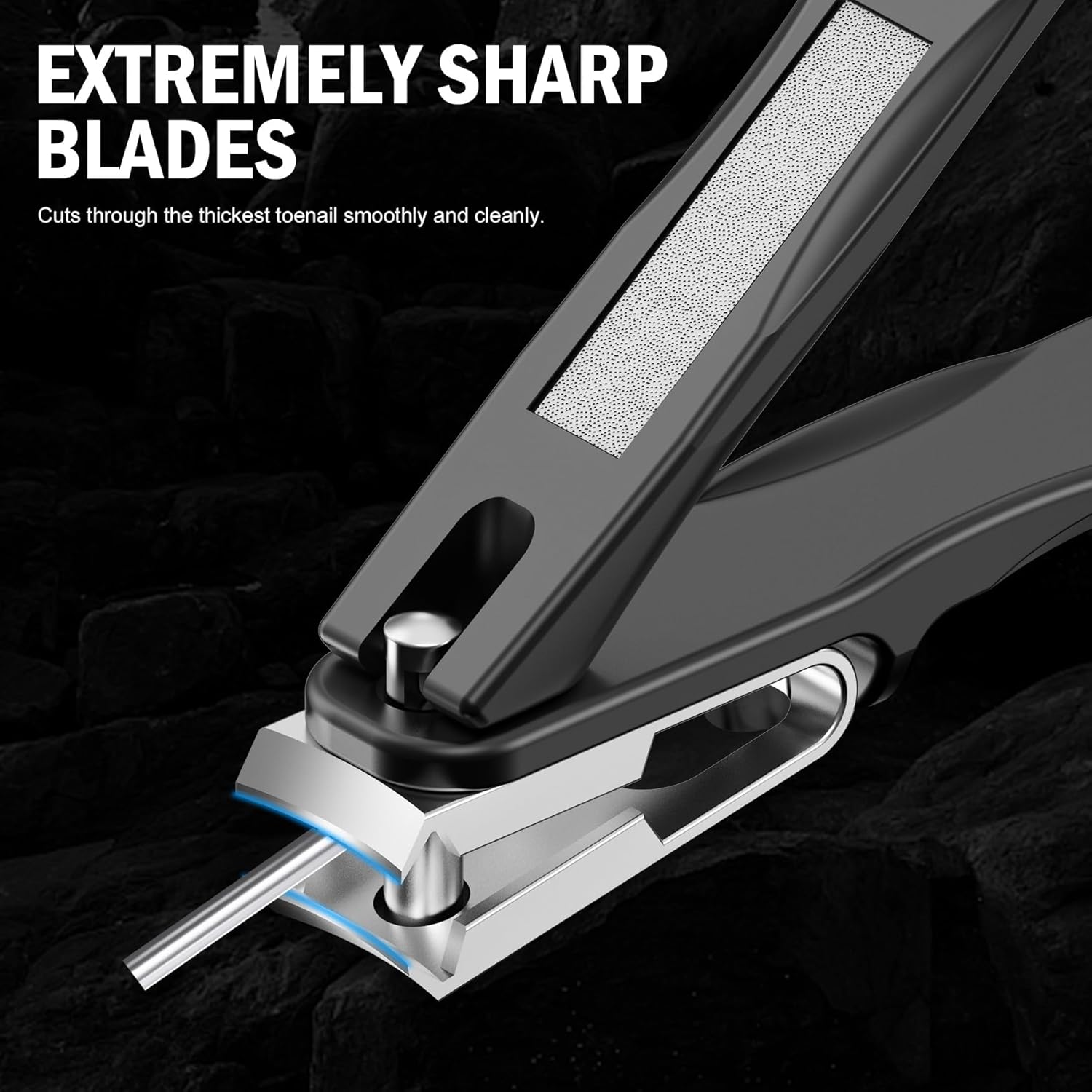 FV Rotating Nail Clippers for Seniors, Adjustable Jaw Lar