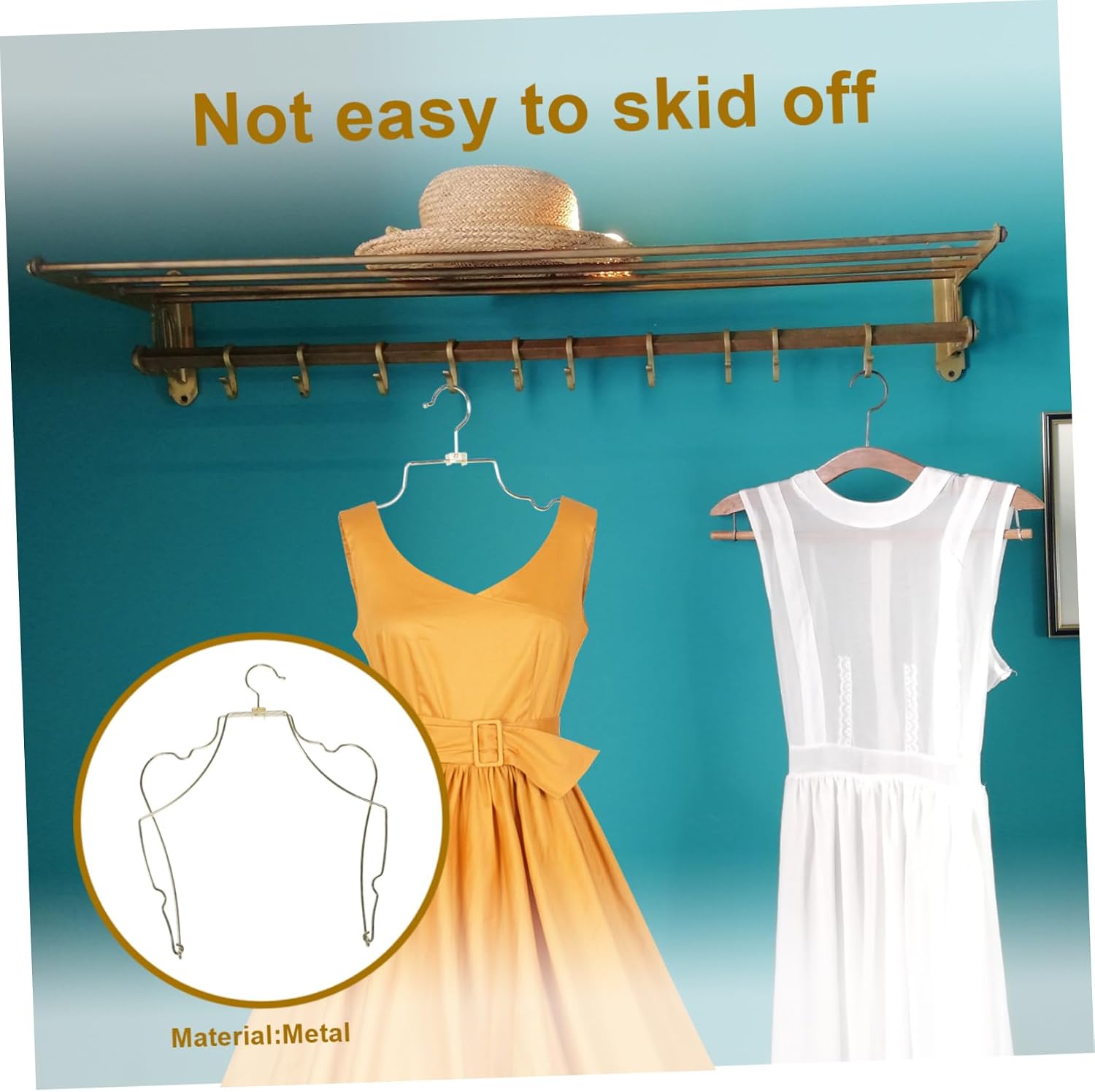 VALICLUD Foldable Metal Swimwear Drying Rack Bikini Display Hanger for Bathing Suits Swimwear Hanging Organizer for Store and Home Use
