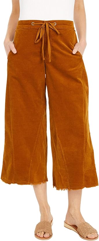 yellow gaucho pants