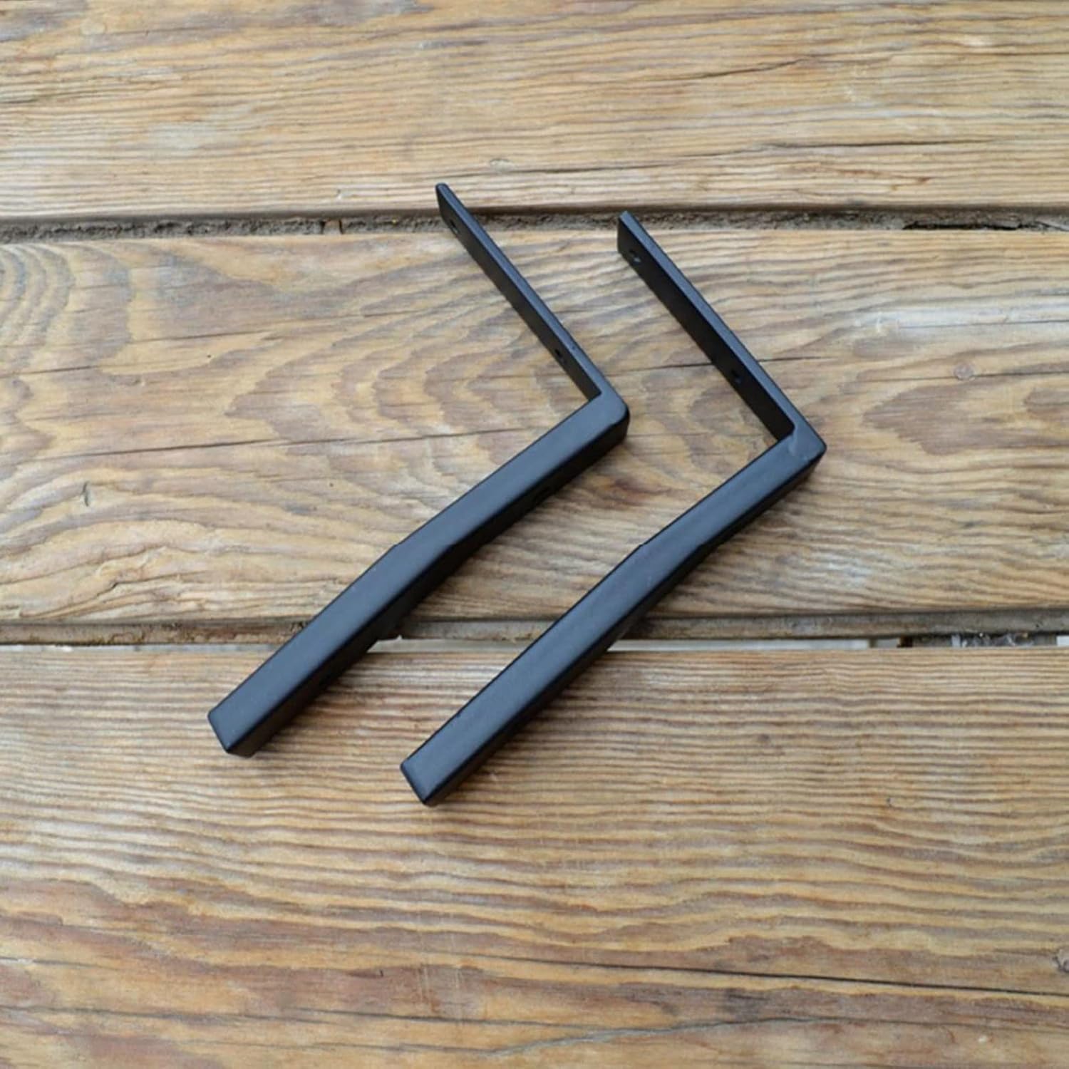 l shape brackets, L Brackets for Shelves, Heavy Duty Shelving Bracket Right Angle Bracket Corner Brace Corner Brackets,for DIY Decoration Home Bookshelf CDs Photo Frame,Black,1 Pair(Size:30cm/12in) (