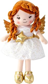 ANGELITOS MAGICOS 15" Little Magic Angels Plushies. Angel Doll with Magical Positive Affirmation Cards from Guardian Angel Academy, for Girls 3+ (Keri: Cherub of Empathy)