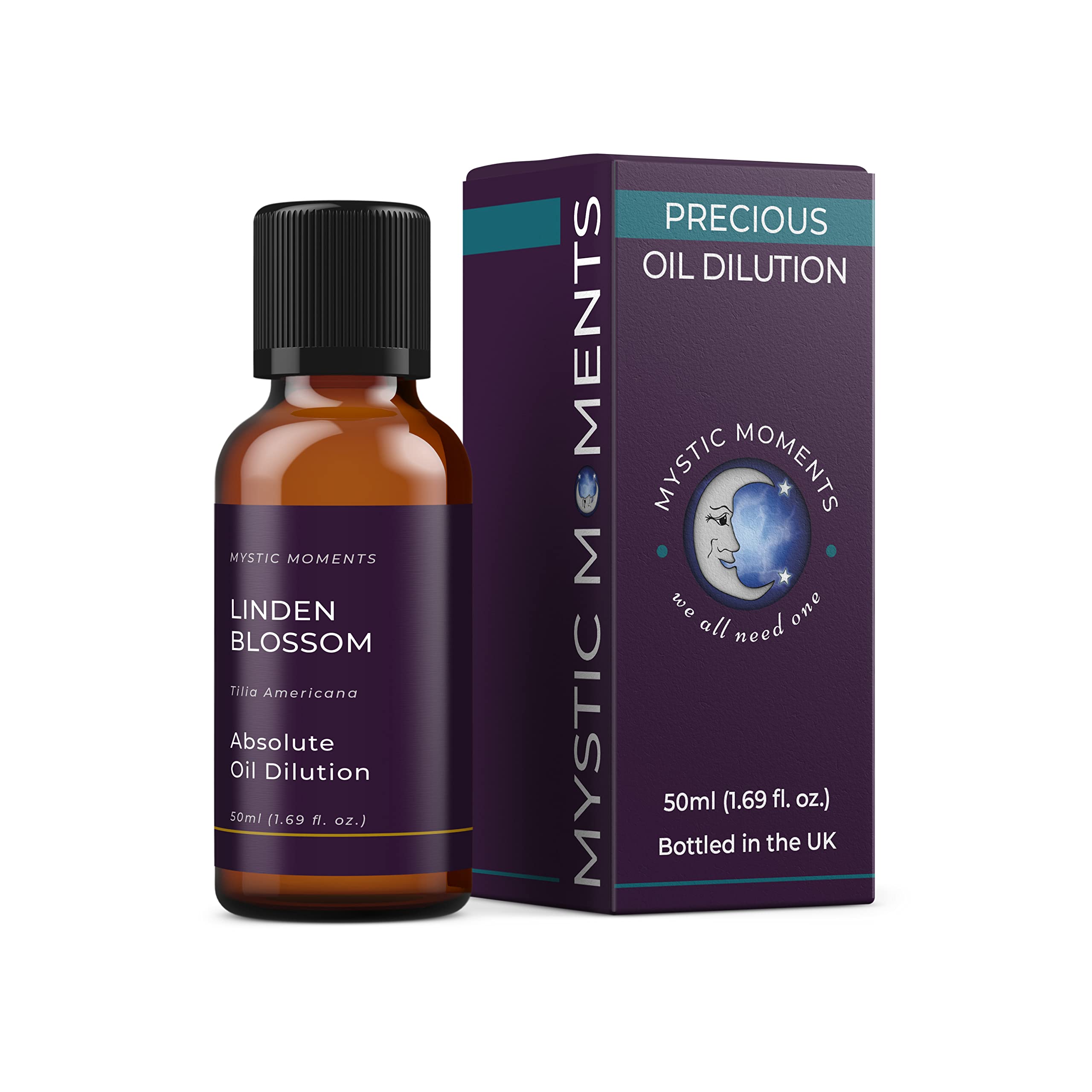 Mystic Moments | Linden Blossom Absolute Oil Dilution 50Ml | 3% In Jojoba Oil | Aromatherapy & Skincare | Tilia Americana