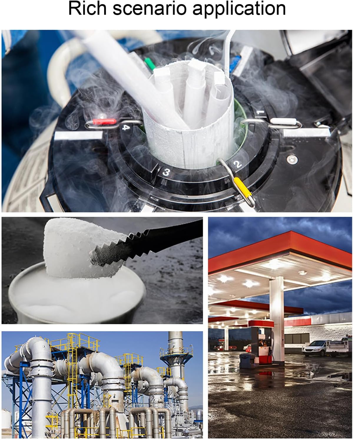 Fafeicy Cryogenic Gloves, LNG Liquid Nitrogen Dry Ice Cold Storage Safety Protective Low Temperature Gloves 58cm, for Liquid Nitrogen, Oxygen, NH 3, LNG Filling Station