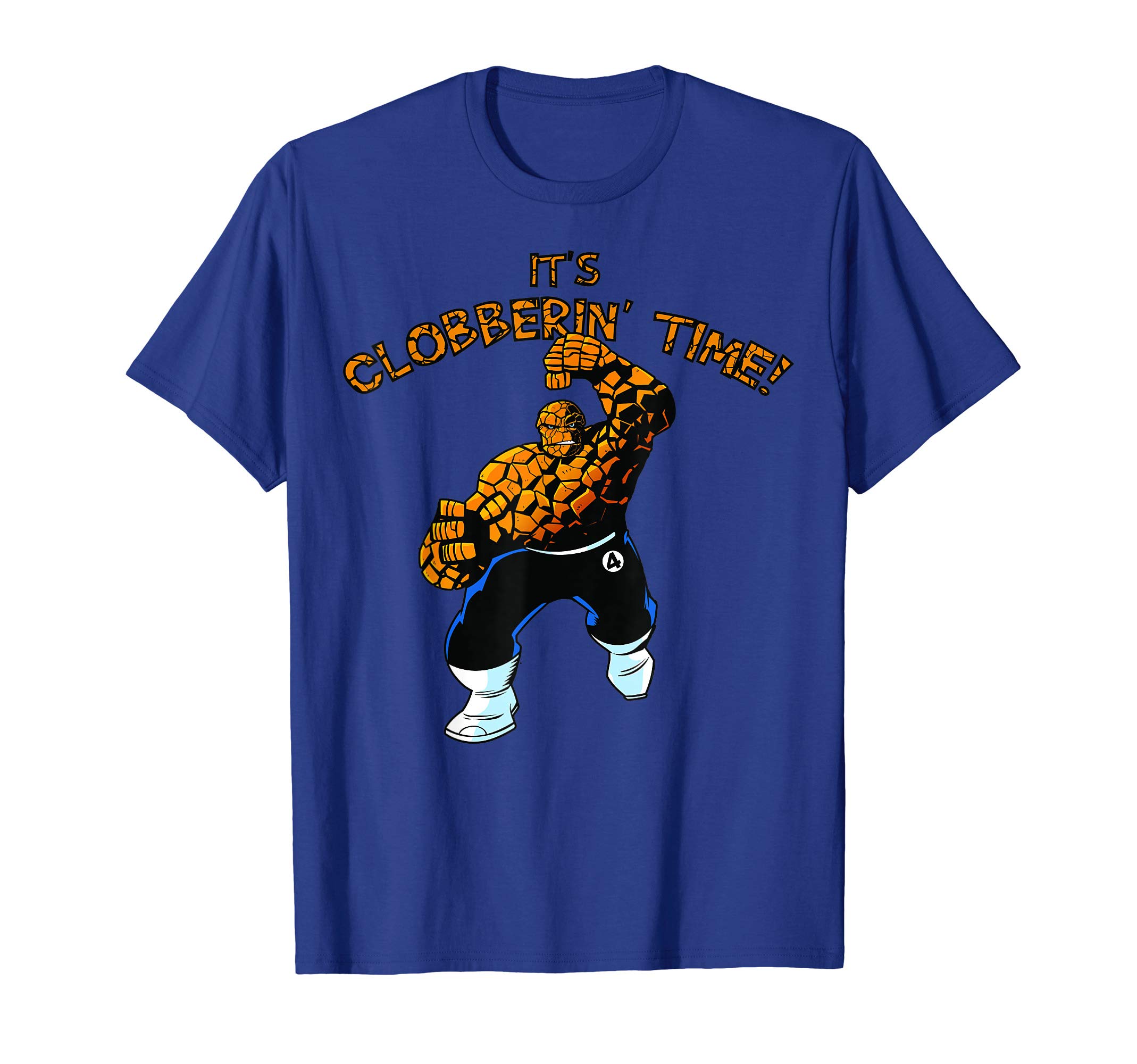 MarvelFantastic Four The Thing Clobberin' Time Action Shot T-ShirtOEKO-TEX STANDARD 100