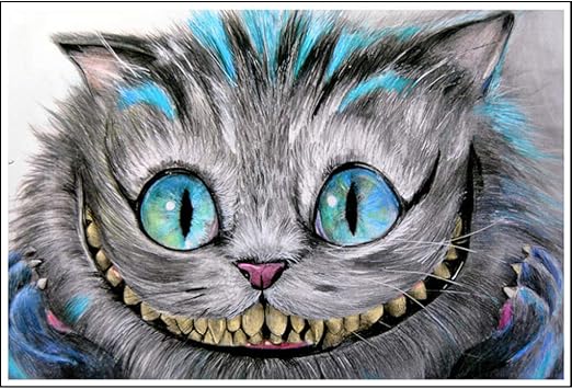Cheshire Cat by Manuela Lai Alice in Wonderland Room Wall Art Print for Framing