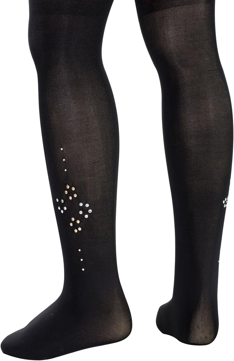 Serlei Kids Girls Microfiber Footed Tights with Floral Studs Design