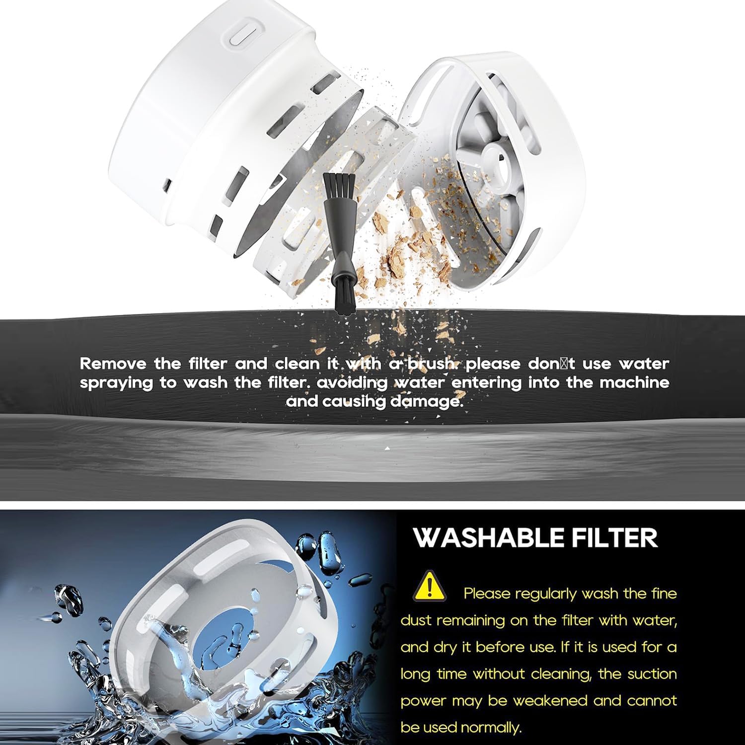 Mini Desktop Vacuum Cleaner, USB Handheld Computer Dust Collector, Portable Vacuum with Auto Power Off Function. for Home, Office, Sewing Machines, Keyboards, Cars