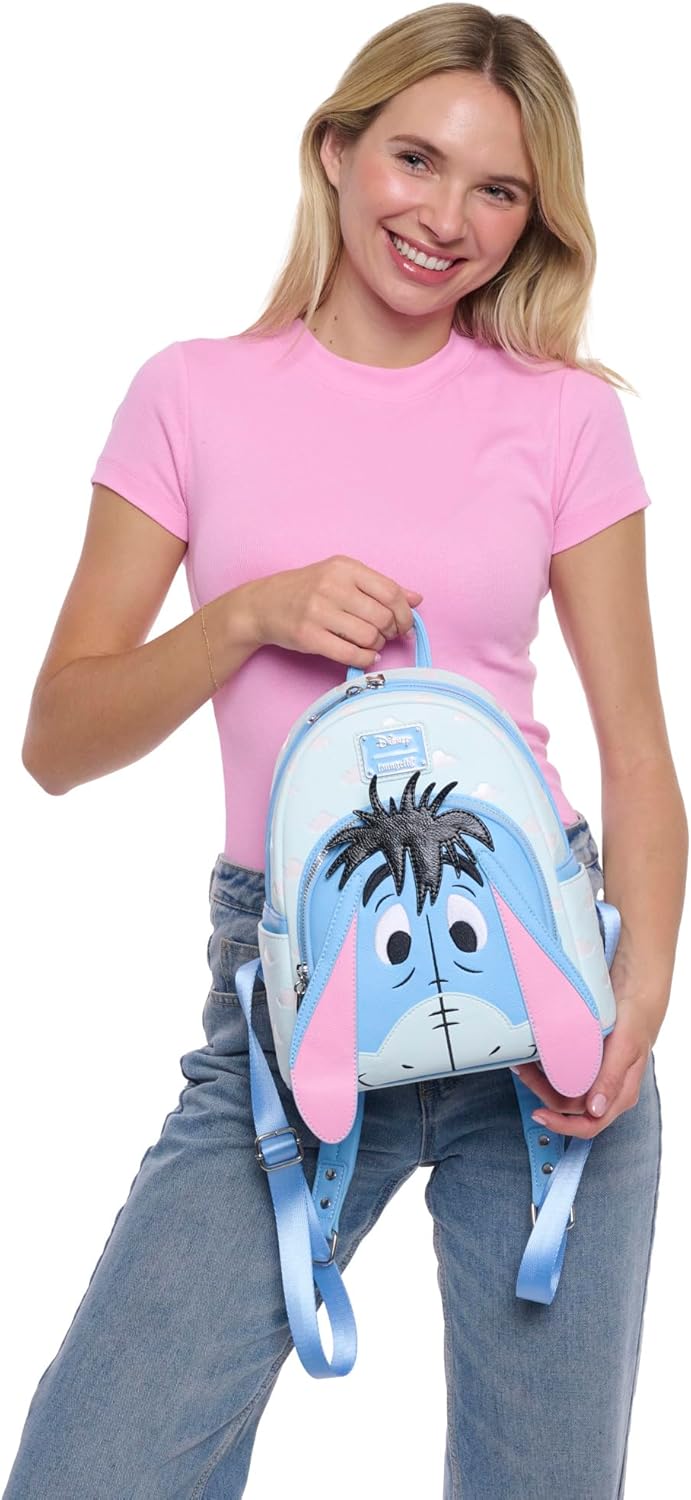Loungefly Disney Eeyore Cosplay Mini Backpack Handbag Double Strap Shoulder Bag - Image 7